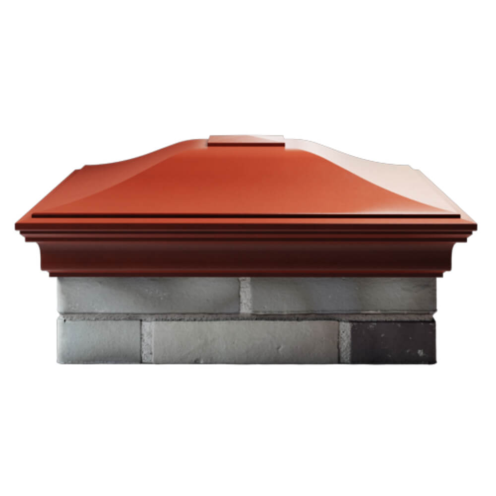 Колпак Zking Монблан Красный на столб 2х2 кирпича (515х515мм) в Слободском фото