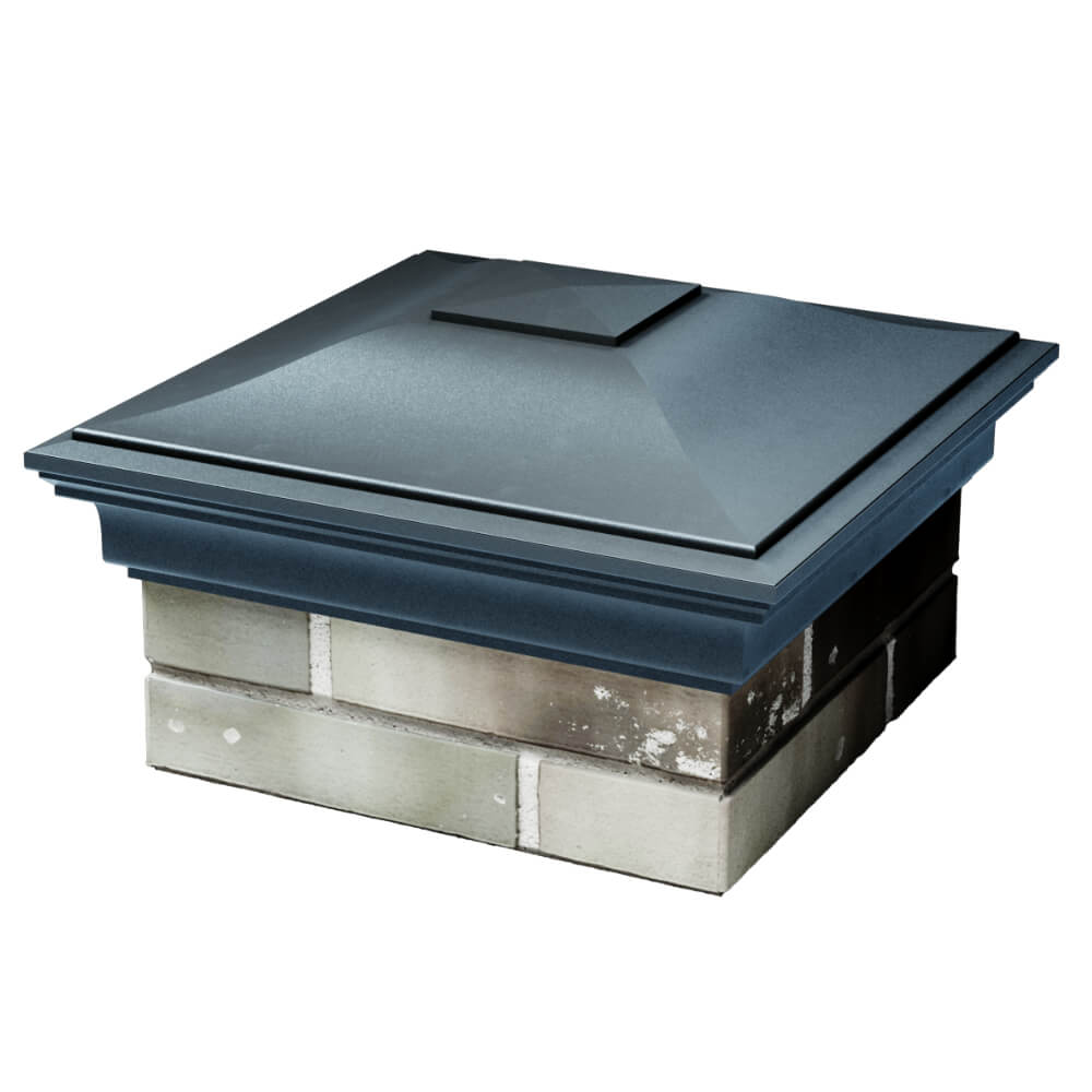 Колпак Zking Монблан Серый на столб 1.5х1.5 кирпича (385х385мм) в Слободском фото