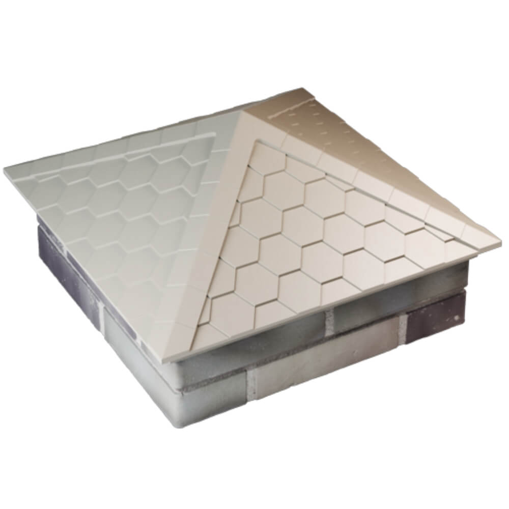 Колпак Zking Эверест Бежевый на столб 2х2 кирпича (535х535мм) Слободской фото