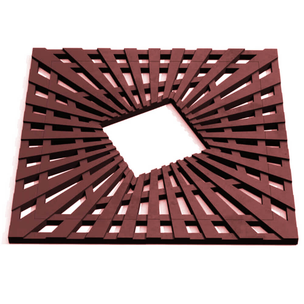 Приствольная решетка для дерева ZKING ATMOSPHERE 1.2х1.2м Коричневая Слободской фото