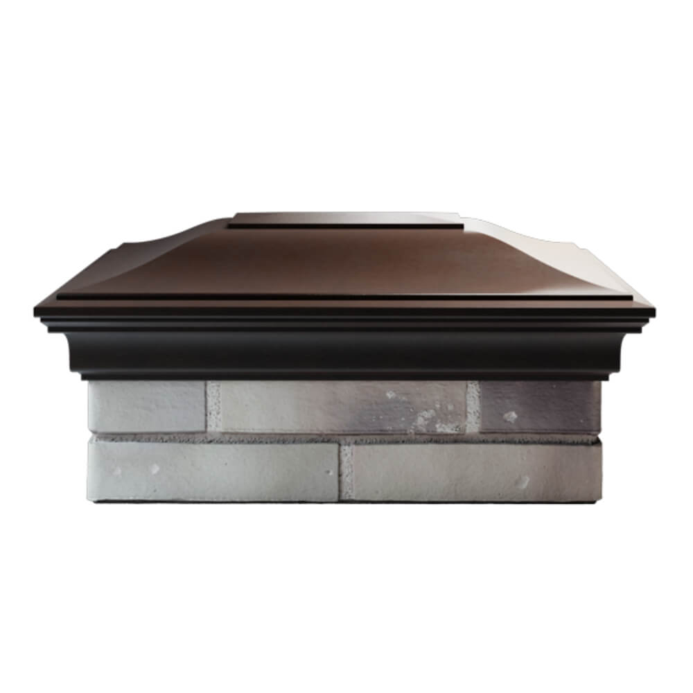 Колпак Zking Монблан Коричневый на столб 2х1.5 кирпича (515х385мм) в Слободском фото