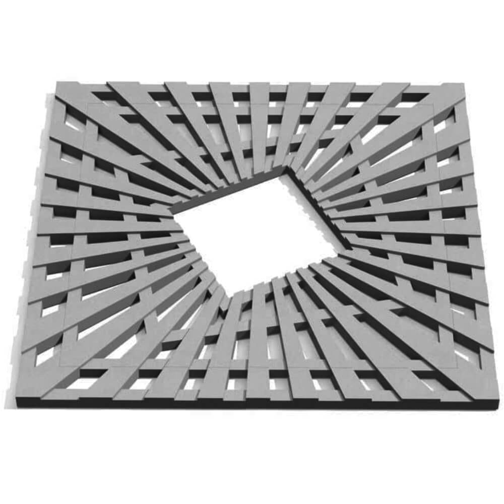 Приствольная решетка для дерева ZKING ATMOSPHERE 1.2х1.2м Серая Слободской фото