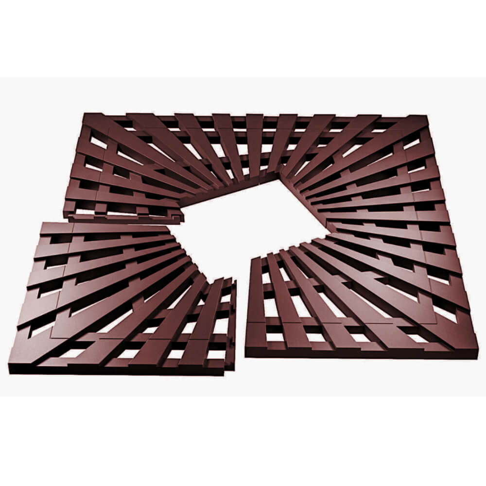 Приствольная решетка для дерева ZKING ATMOSPHERE 1.2х1.2м Коричневая в Слободском фото