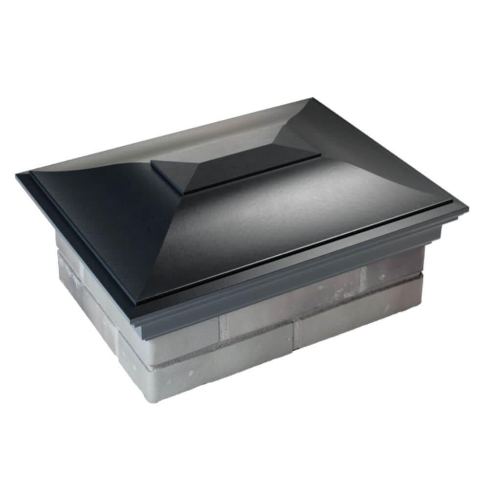 Колпак Zking Монблан Черный на столб 2х1.5 кирпича (515х385мм) Слободской фото