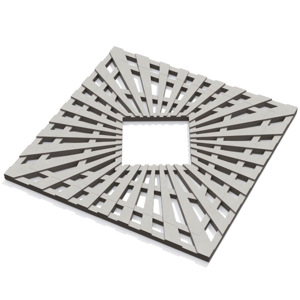 Приствольная решетка для дерева ZKING ATMOSPHERE 1.2х1.2м Бежевая в Слободском фото