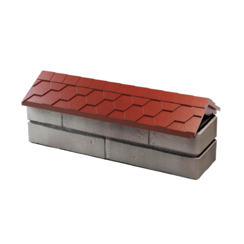 Парапет Zking Эверест Красный с посадкой на 0.5 кирпича (130мм) в Слободском фото