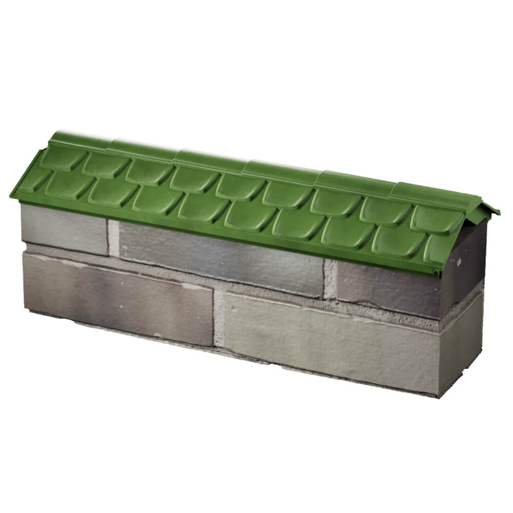 Парапет Zking Эльбрус Зеленый с посадкой на 0.5 кирпича (130мм) в Слободском фото