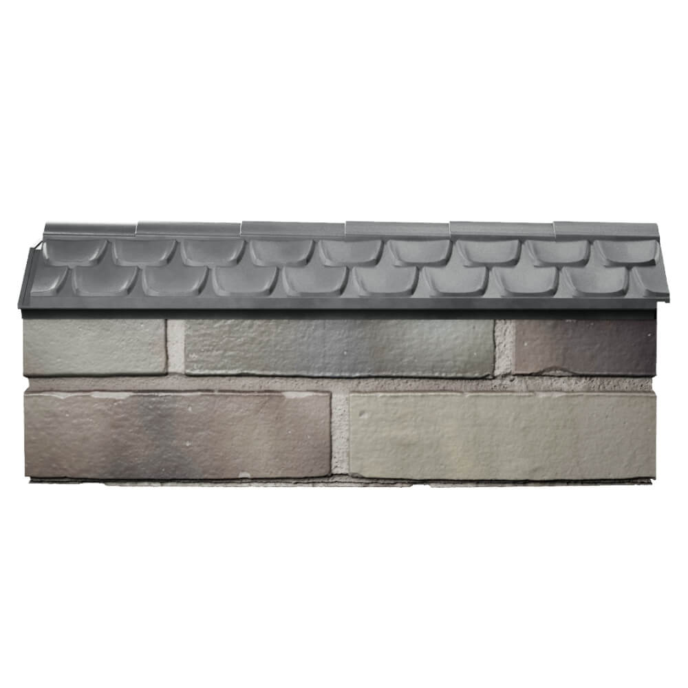 Парапет Zking Эльбрус Серый с посадкой на 0.5 кирпича (130мм) в Слободском фото