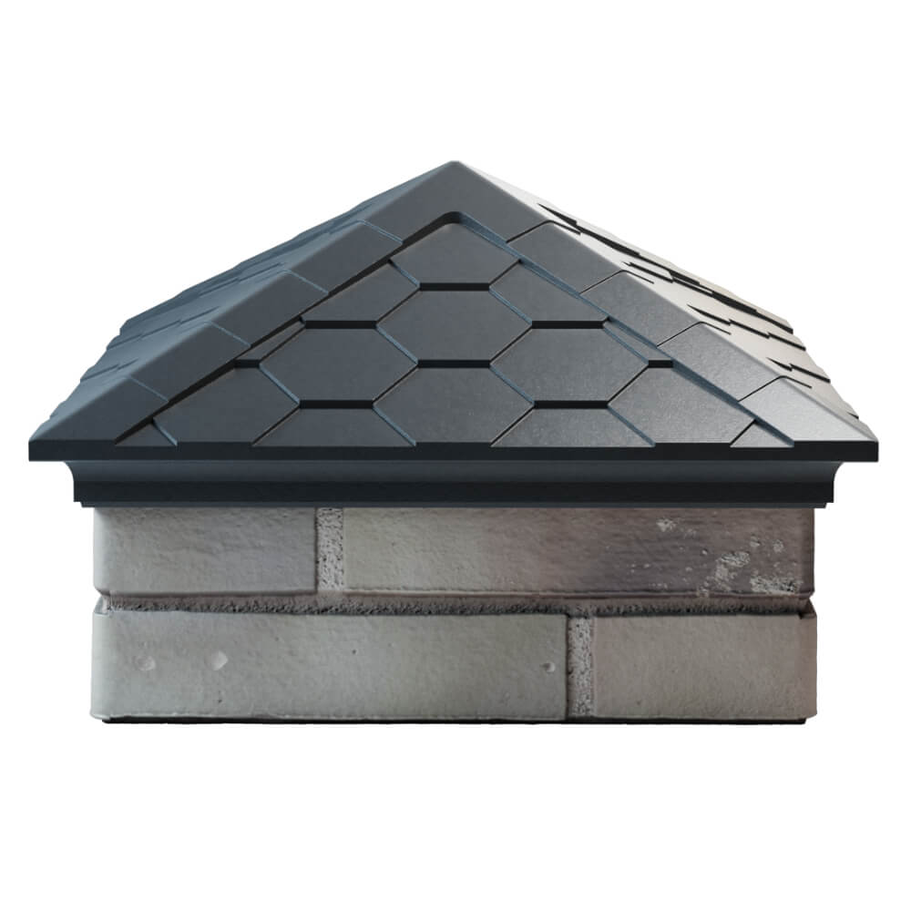 Колпак Zking Эверест Серый на столб 1.5х1.5 кирпича (390х390мм) Слободской фото