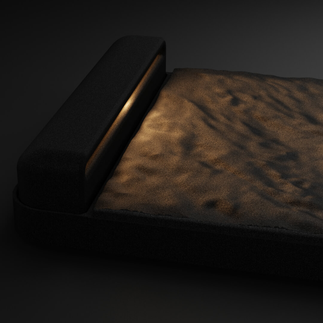 LED Светильник для шаговой плиты STONE Черный Сланец 330х75х98мм Слободской фото