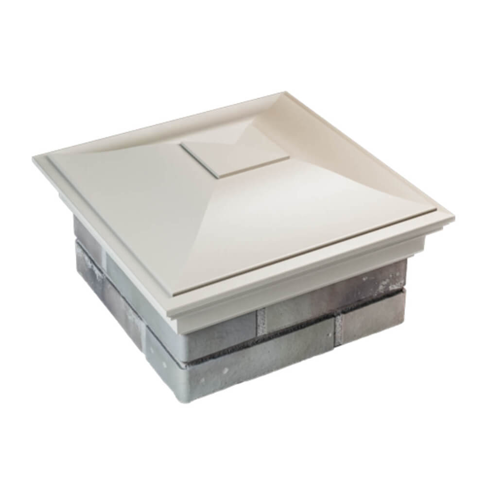 Колпак Zking Монблан Бежевый на столб 1.5х1.5 еврокирпича 0.7НФ (355х355мм) в Слободском фото