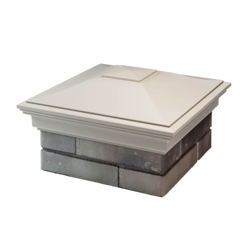 Колпак Zking Монблан Бежевый на столб 1.5х1.5 еврокирпича 0.7НФ (355х355мм) в Слободском фото