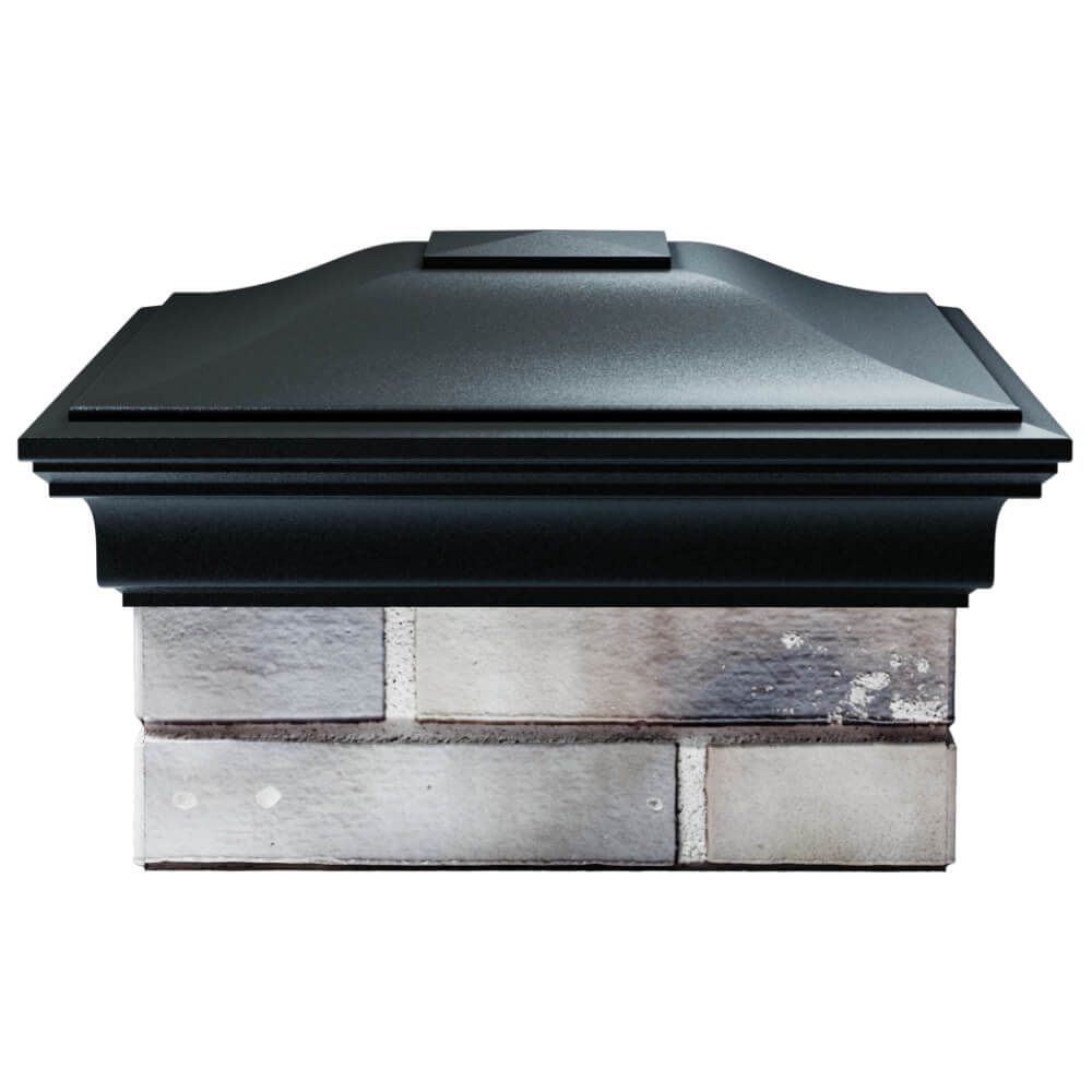 Колпак Zking Монблан Черный на столб 1.5х1.5 кирпича (385х385мм) Слободской фото