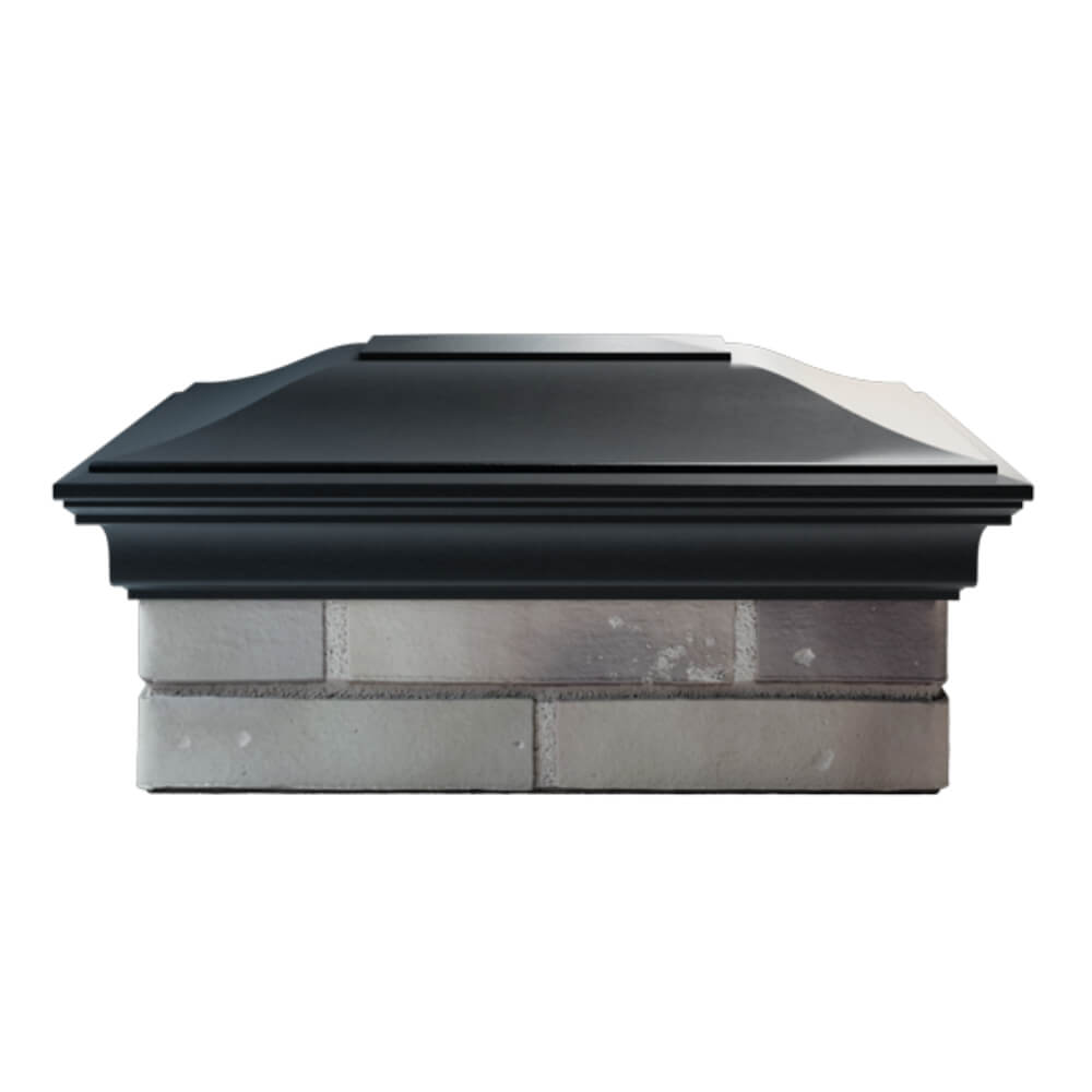 Колпак Zking Монблан Черный на столб 2х1.5 кирпича (515х385мм) в Слободском фото