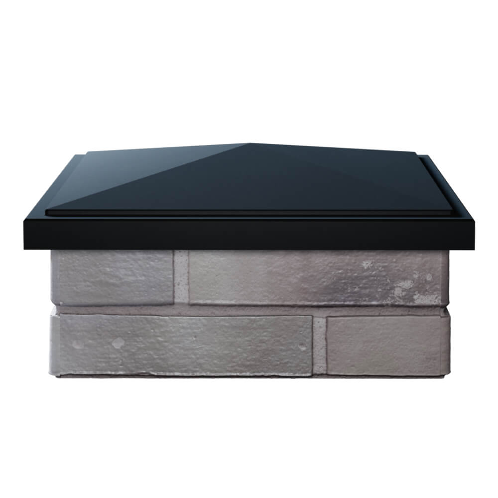 Колпак Zking БонаМоно Черный на столб 1.5х1.5 кирпича (385х385, 400х400мм) Слободской фото