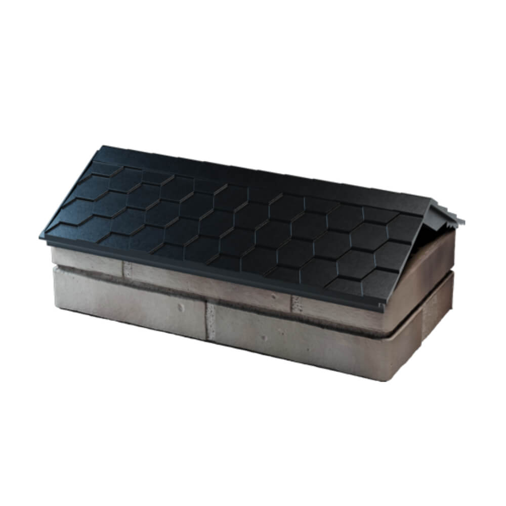 Парапет Zking Эверест Черный с посадкой на 1 кирпич (200/225/255мм) в Слободском фото