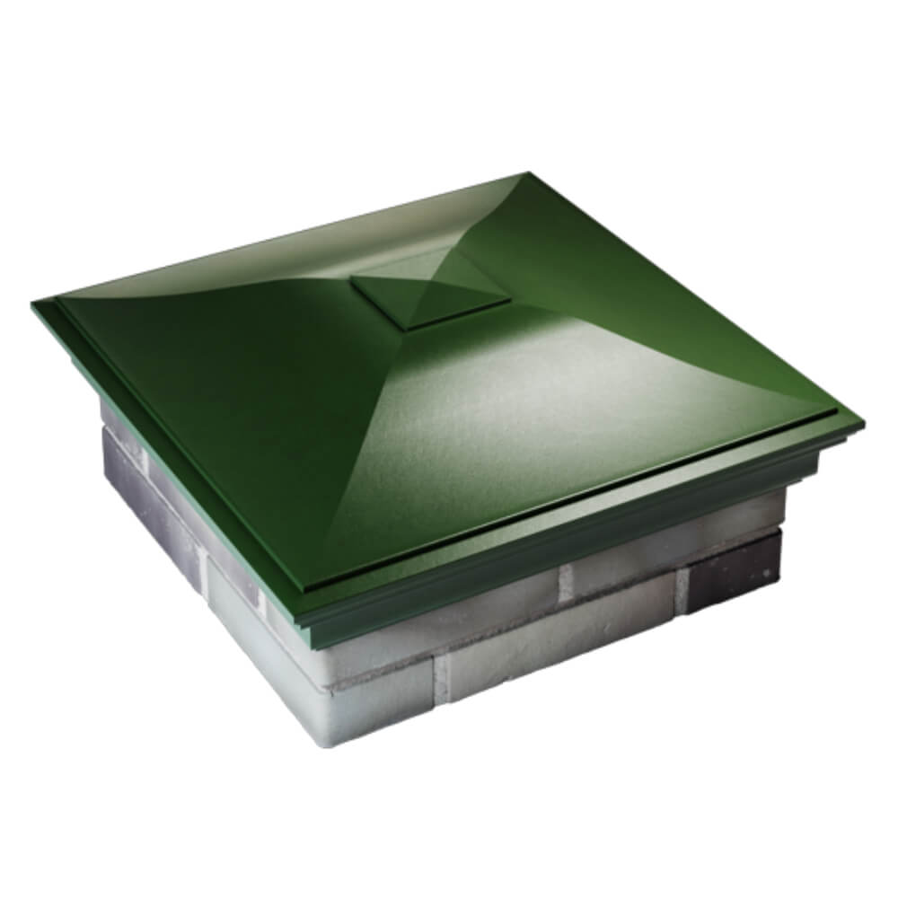 Колпак Zking Монблан Зеленый на столб 2х2 кирпича (515х515мм) Слободской фото