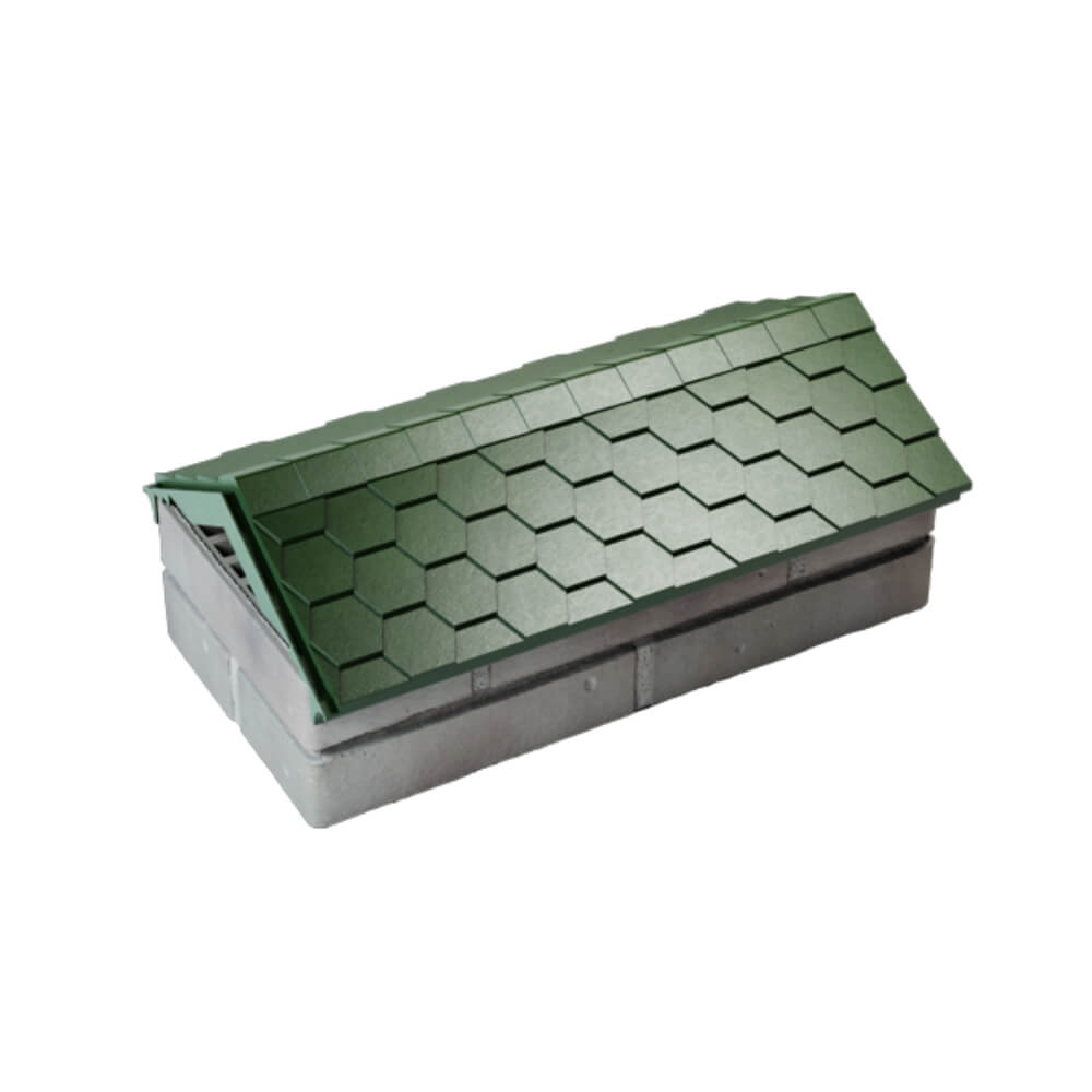 Парапет Zking Эверест Зеленый с посадкой на 1 кирпич (200/225/255мм) в Слободском фото