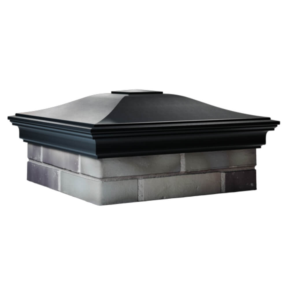 Колпак Zking Монблан Черный на столб 2х2 кирпича (515х515мм) в Слободском фото