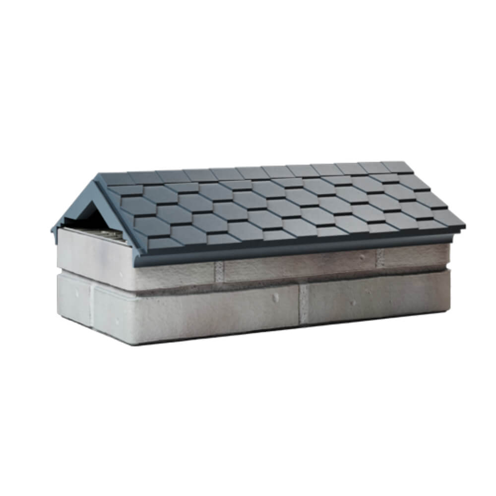 Парапет Zking Эверест Серый с посадкой на 1 кирпич (200/225/255мм) Слободской фото