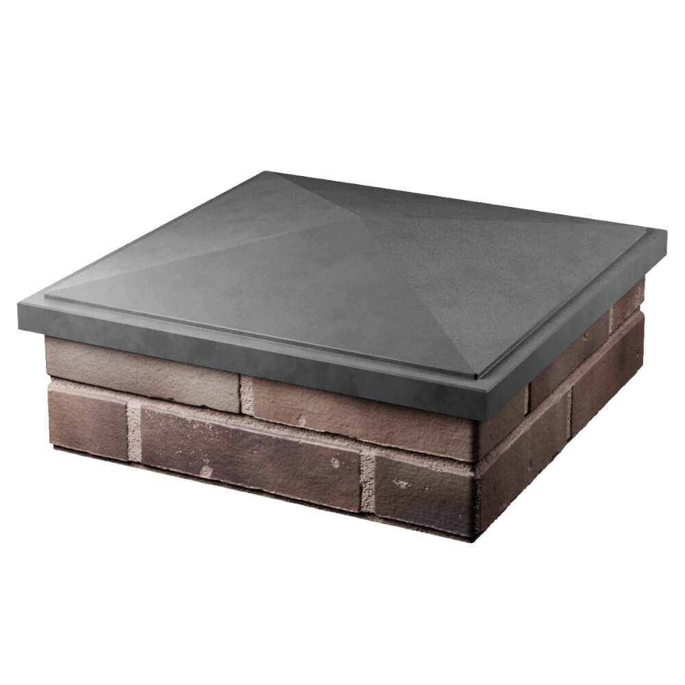 Колпак Zking БонаМоно Серый на столб 2х2 кирпича (515х515, 530х530мм) в Слободском фото