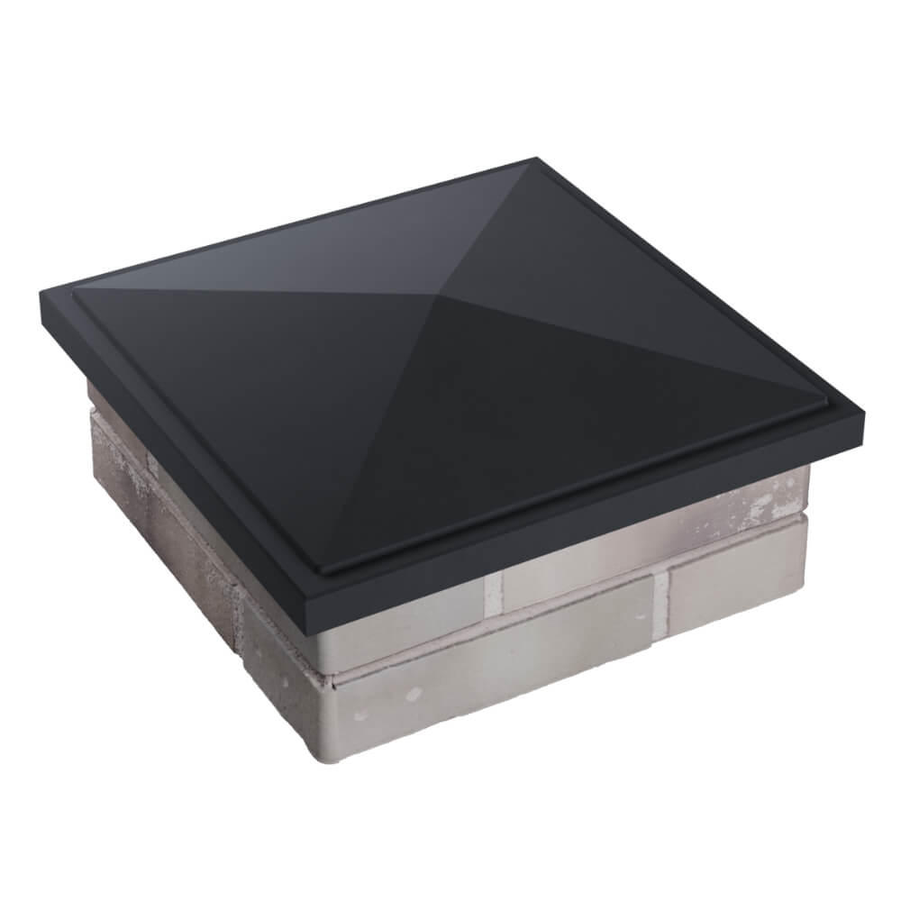 Колпак Zking БонаМоно Серый на столб 1.5х1.5 кирпича (385х385, 400х400мм) в Слободском фото