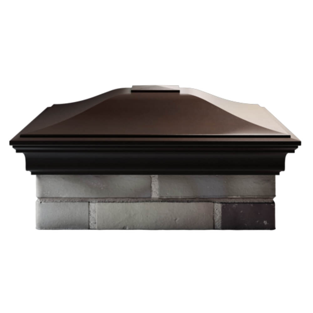 Колпак Zking Монблан Коричневый на столб 2х2 кирпича (515х515мм) в Слободском фото