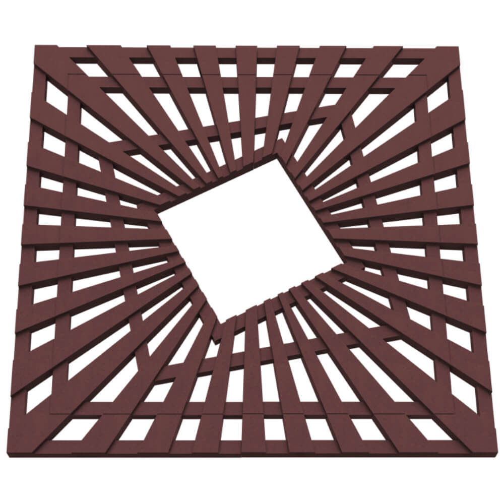 Приствольная решетка для дерева ZKING ATMOSPHERE 1.2х1.2м Коричневая в Слободском фото