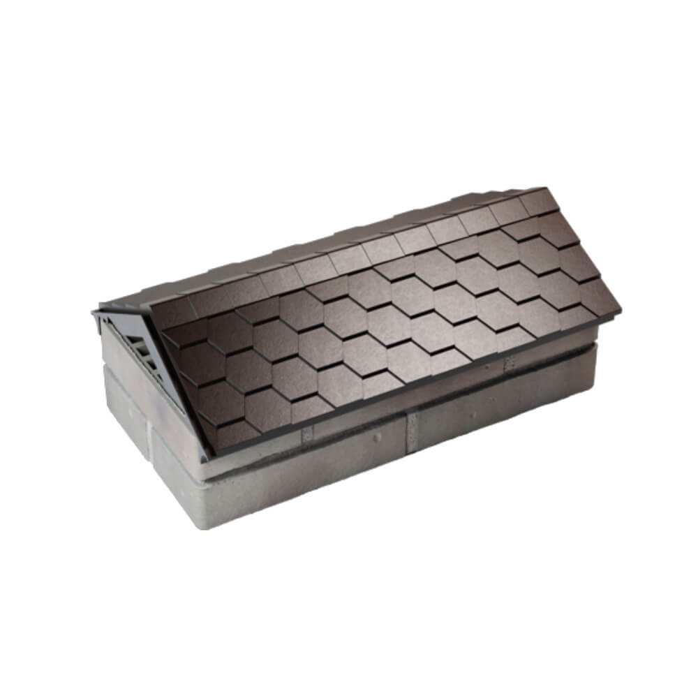 Парапет Zking Эверест Коричневый с посадкой на 1 кирпич (200/225/255мм) в Слободском фото