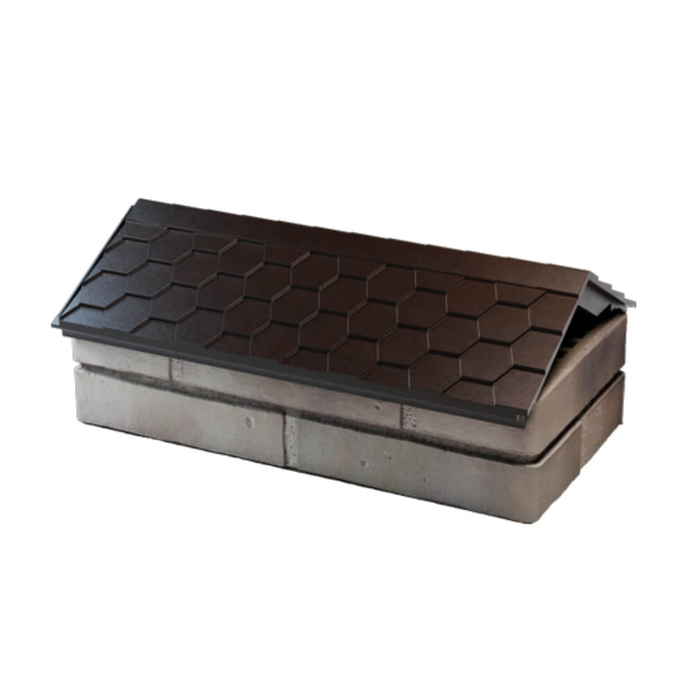 Парапет Zking Эверест Коричневый с посадкой на 1 кирпич (200/225/255мм) в Слободском фото