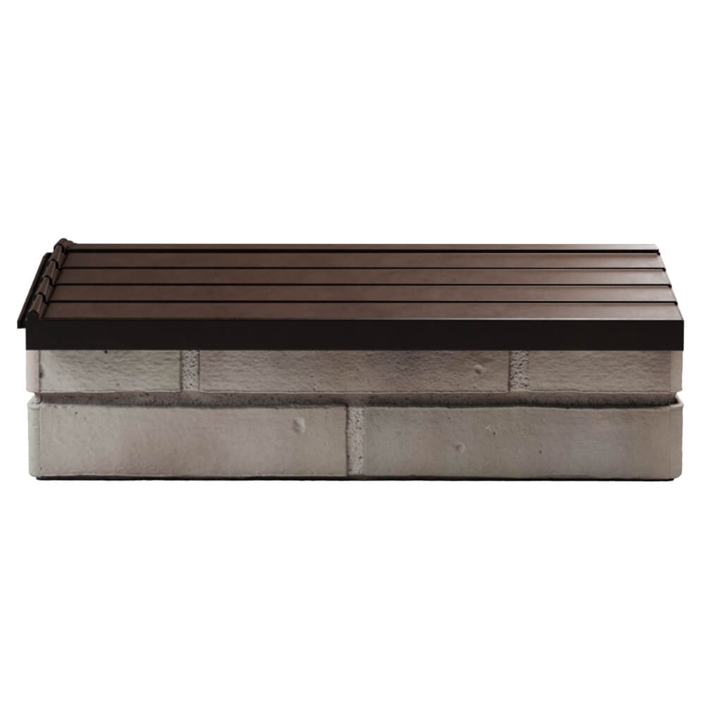 Парапет Zking Бона ХайТек Коричневый с посадкой на 1 кирпич (200/225/255мм) в Слободском фото