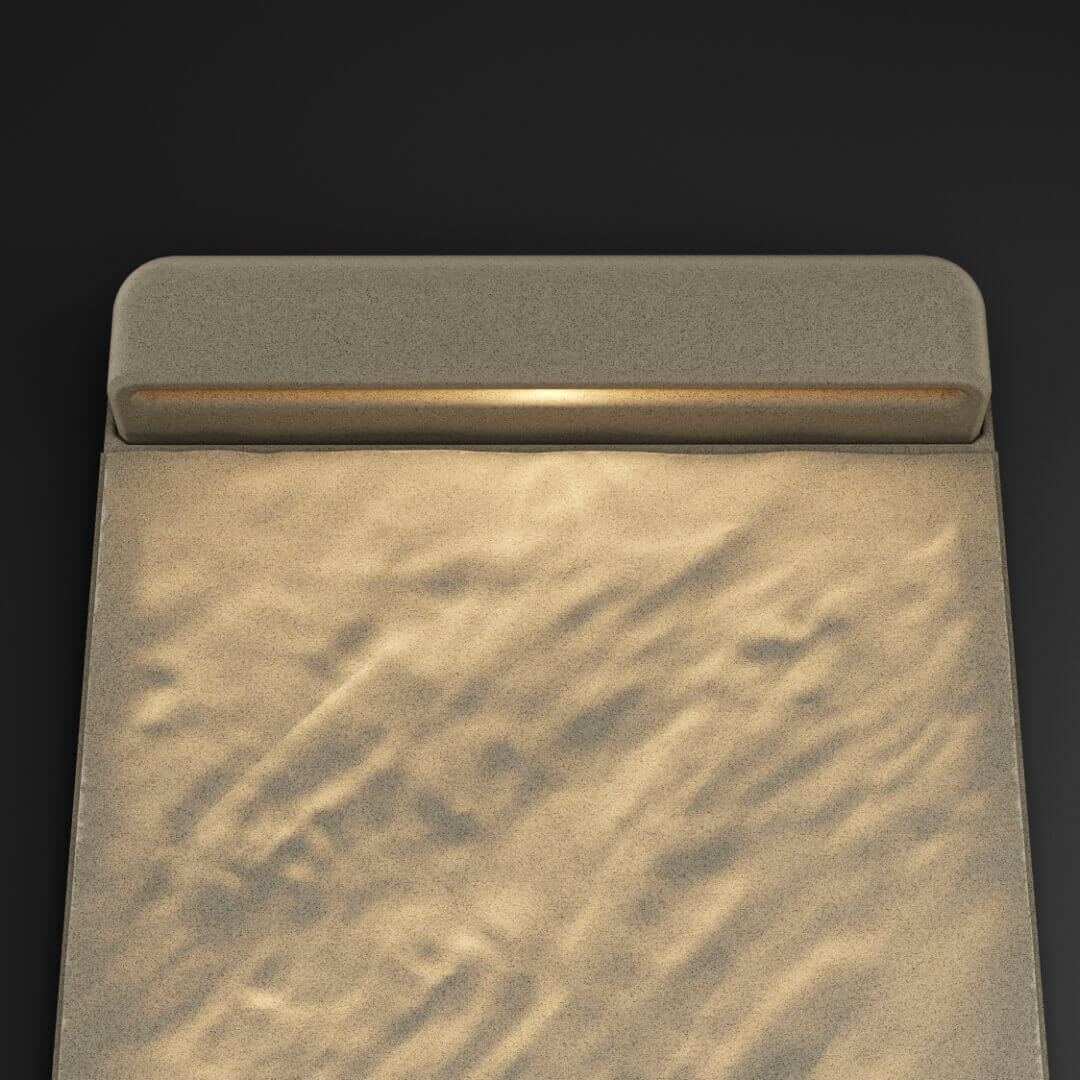 LED Светильник для шаговой плиты STONE Светлая Галька 330х75х98мм в Слободском фото