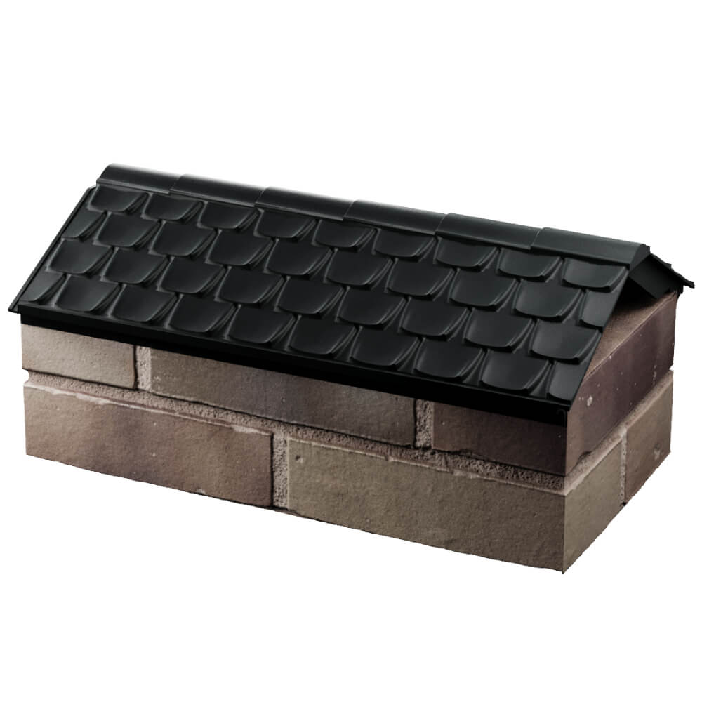 Парапет Zking Эльбрус Черный с посадкой на 1 кирпич (255мм) в Слободском фото