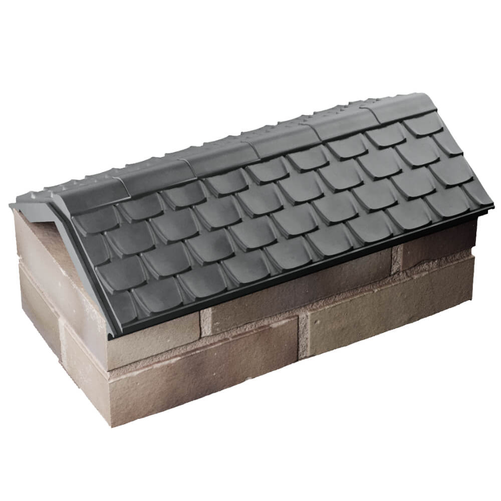 Парапет Zking Эльбрус Серый с посадкой на 1 кирпич (255мм) в Слободском фото