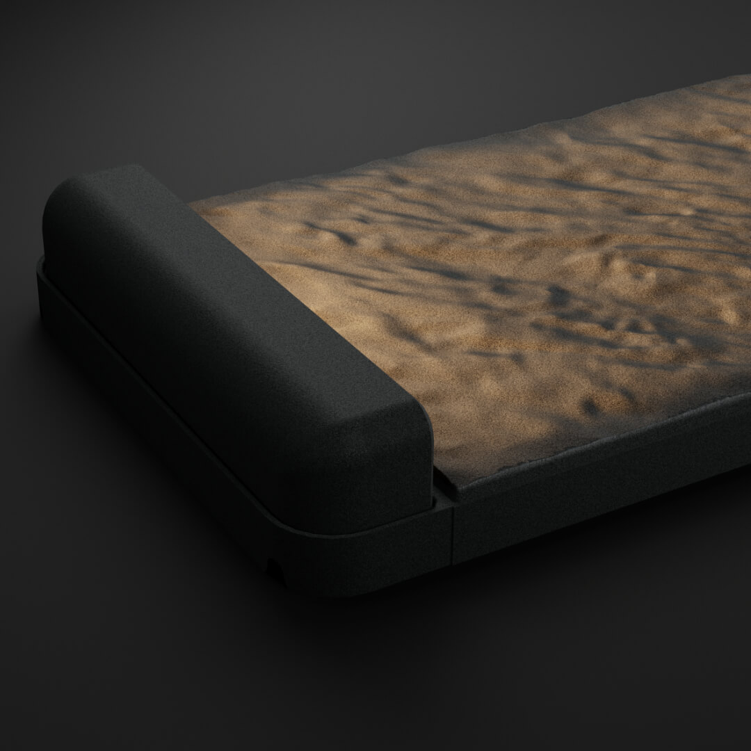 LED Светильник для шаговой плиты STONE Графитовый Серый 330х75х98мм в Слободском фото