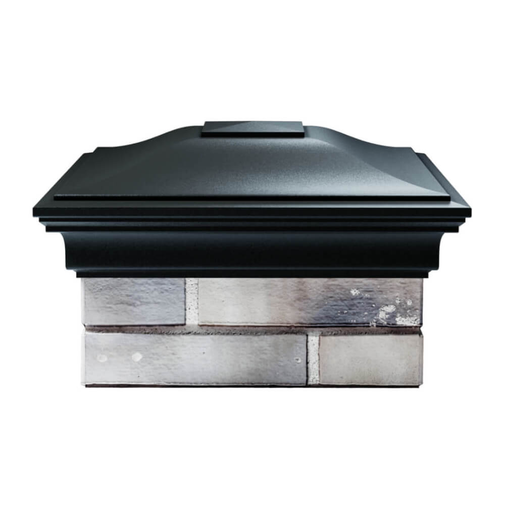 Колпак Zking Монблан Черный на столб 1.5х1.5 еврокирпича 0.7НФ (355х355мм) Слободской фото