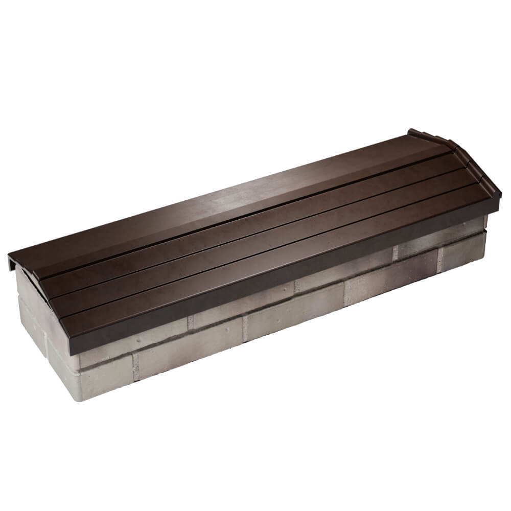 Парапет Zking Бона ХайТек Коричневый посадка на 0.5 кирпича (130мм) в Слободском фото