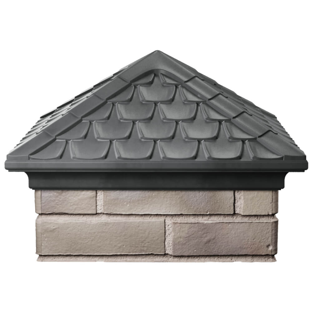 Колпак Zking Эльбрус Серый на столб 1.5х1.5 кирпича (385х385мм) Слободской фото