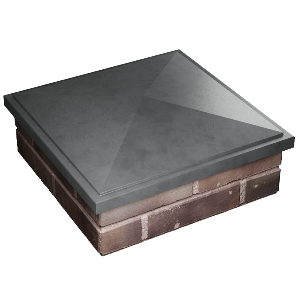 Колпак Zking БонаМоно Серый на столб 2х2 кирпича (515х515, 530х530мм) в Слободском фото