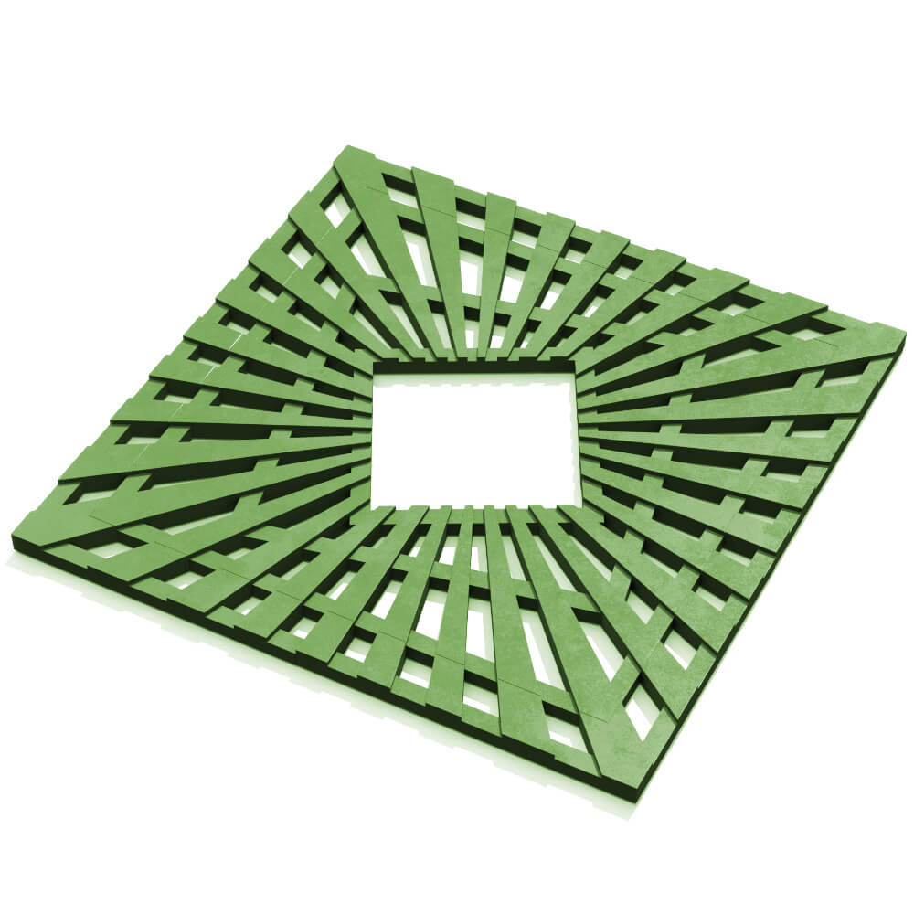 Приствольная решетка для дерева ZKING ATMOSPHERE 1.2х1.2м Зеленая в Слободском фото