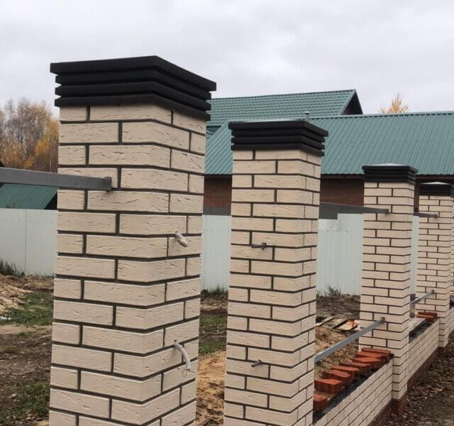 Колпак Zking Бона ХайТек Коричневый на столб 1.5х1.5 кирпича (385х385мм) в Слободском фото