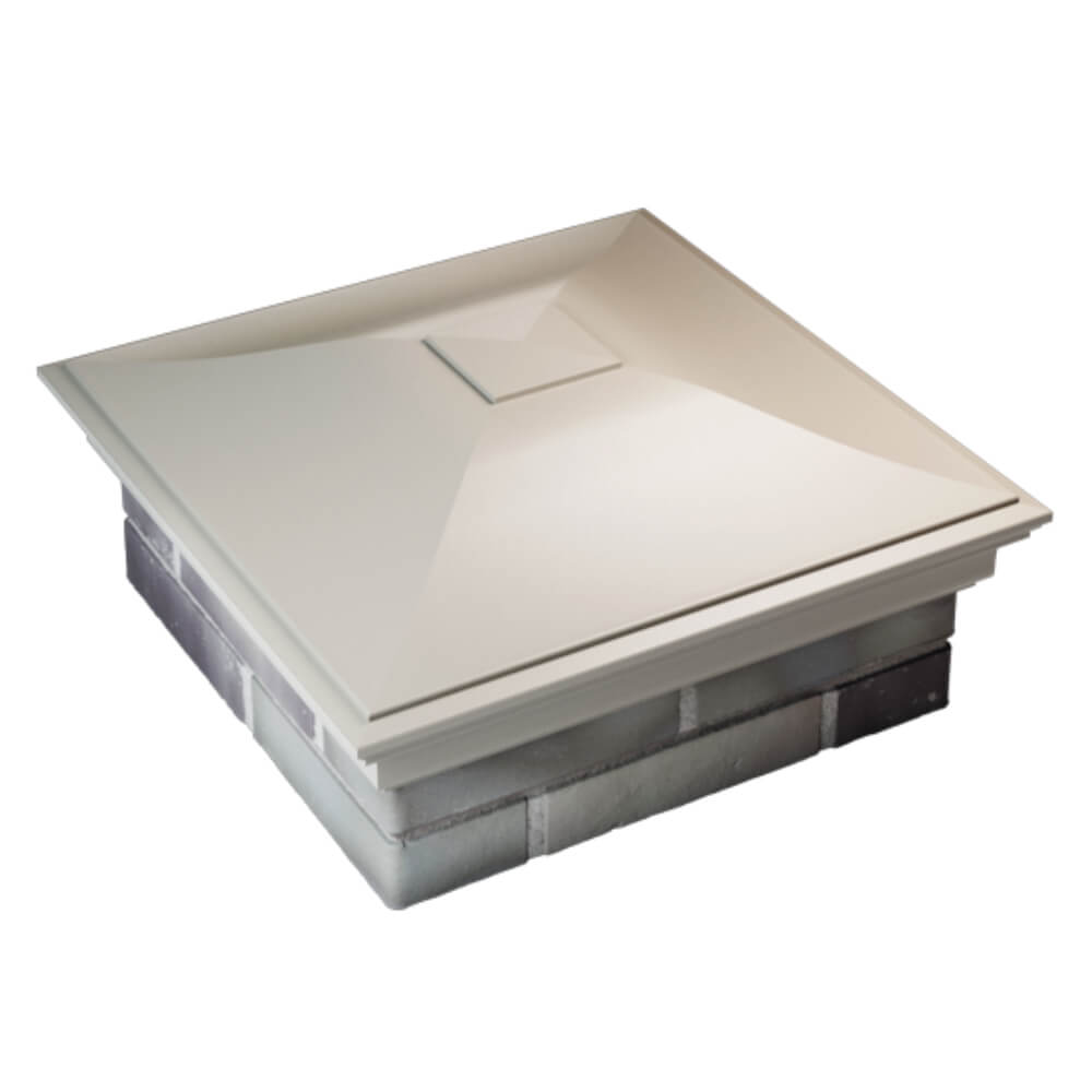 Колпак Zking Монблан Бежевый на столб 2х2 кирпича (515х515мм) Слободской фото