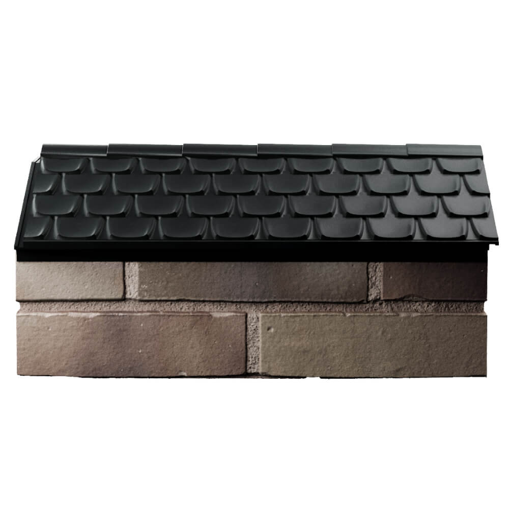 Парапет Zking Эльбрус Черный с посадкой на 1 кирпич (255мм) в Слободском фото