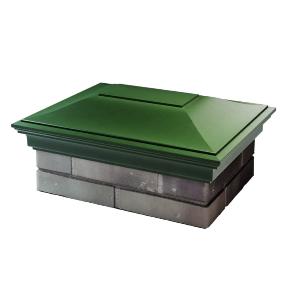 Колпак Zking Монблан Зеленый на столб 2х1.5 кирпича (515х385мм) в Слободском фото