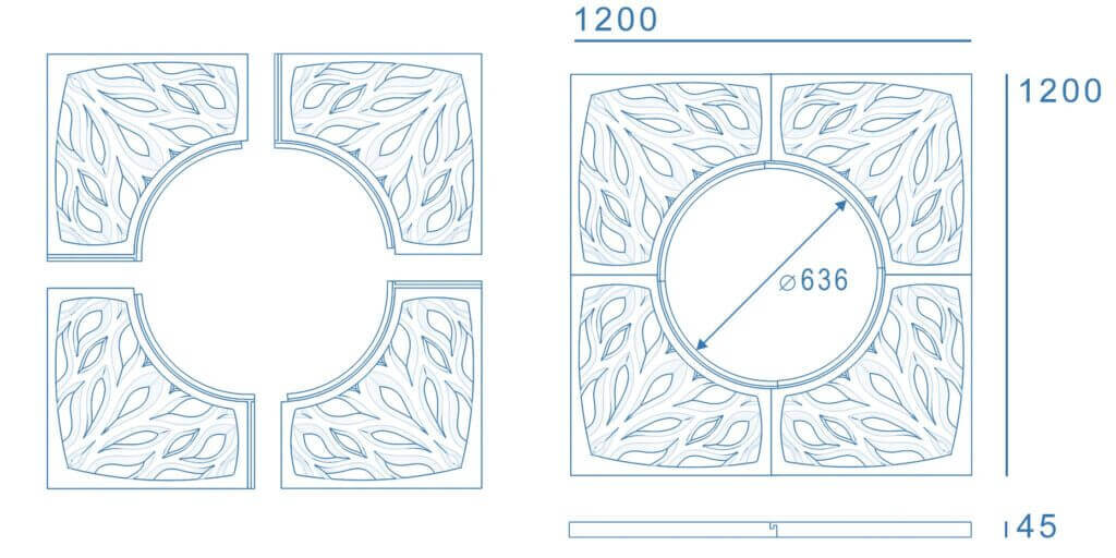 Приствольная решетка для дерева ZKING CRUST 1.2х1.2м Черная в Слободском фото