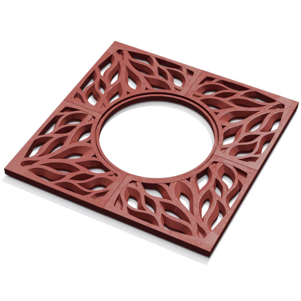 Приствольная решетка для дерева ZKING CRUST 1.2х1.2м Красная в Слободском фото