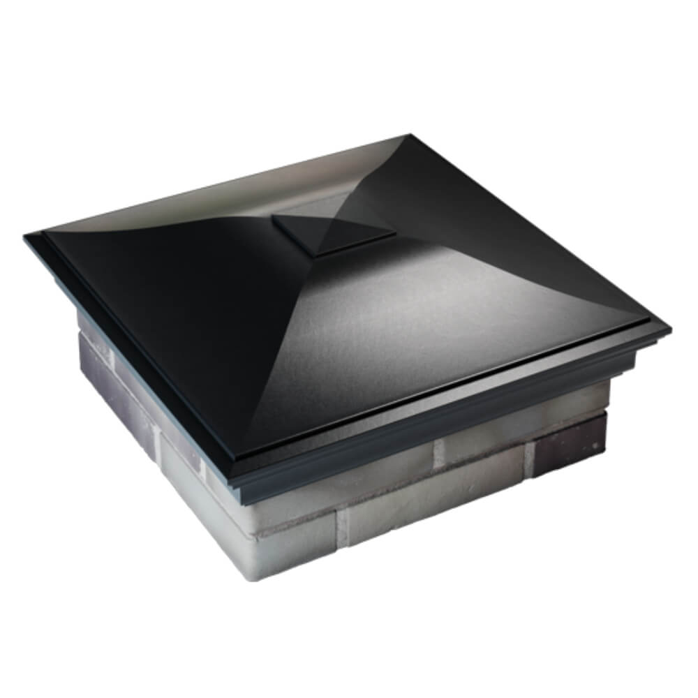 Колпак Zking Монблан Черный на столб 2х2 кирпича (515х515мм) Слободской фото