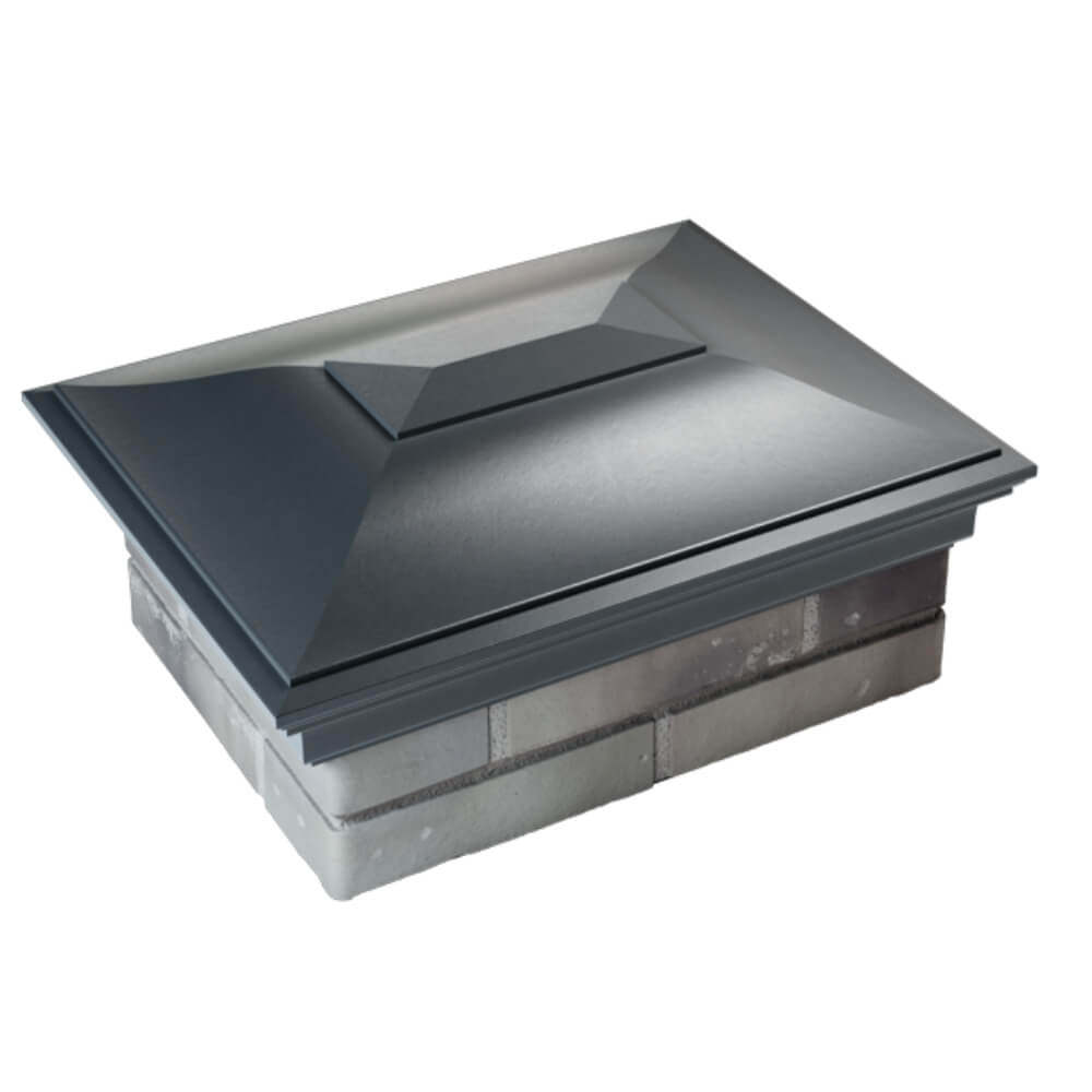 Колпак Zking Монблан Серый на столб 2х1.5 кирпича (515х385мм) Слободской фото