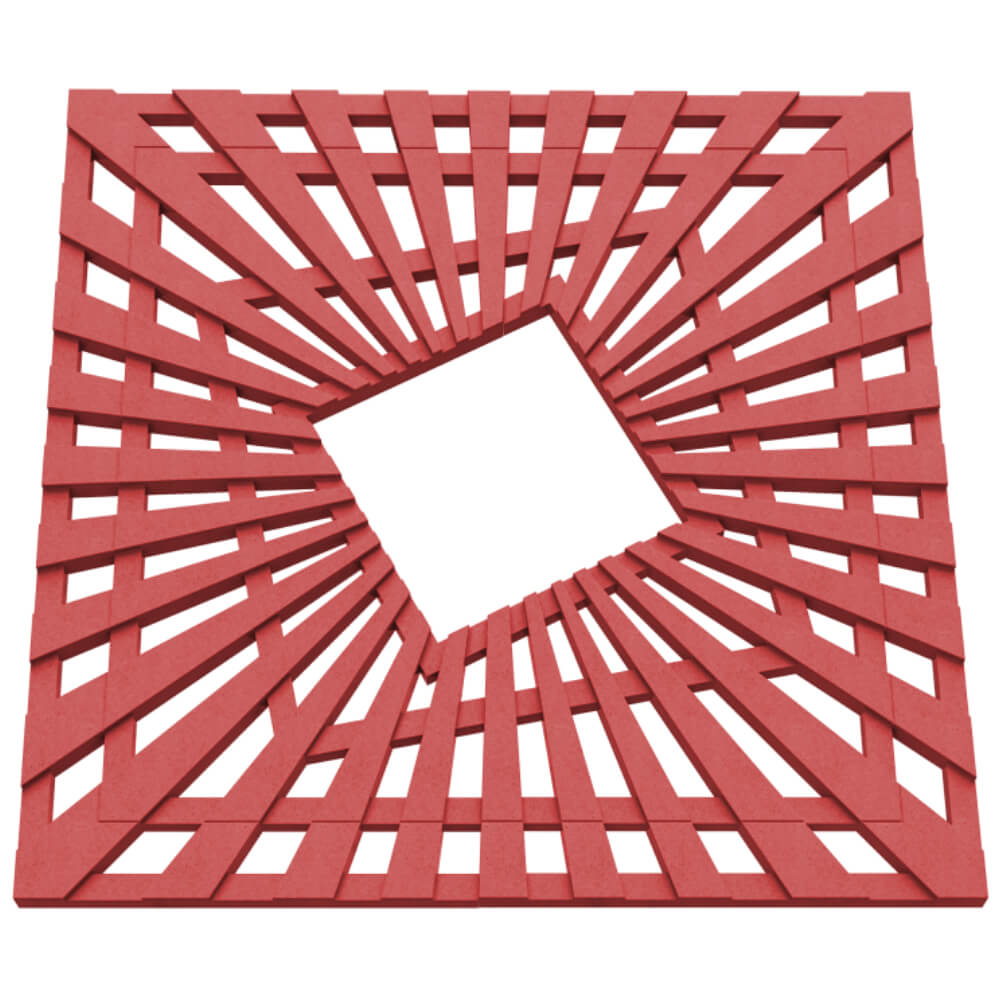 Приствольная решетка для дерева ZKING ATMOSPHERE 1.2х1.2м Красная в Слободском фото