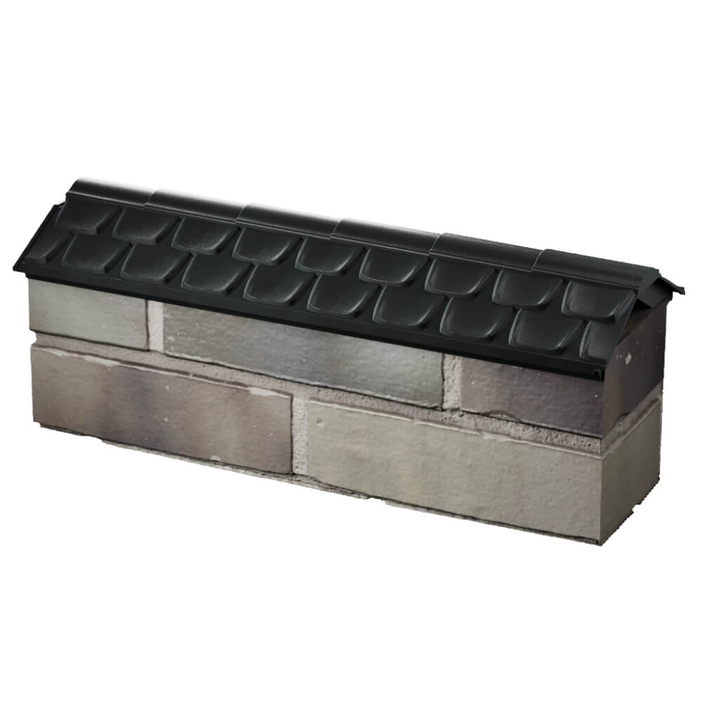 Парапет Zking Эльбрус Черный с посадкой на 0.5 кирпича (130мм) в Слободском фото